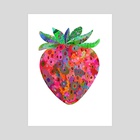 Strawberry - Art Print by Noemí Ibarz