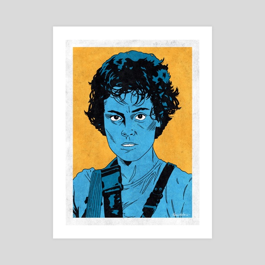 ELLEN RIPLEY - Aliens (Pop Art) by Famous  Weirdos