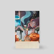 Zombie bath - Mini Print by Jelke van Antwerpen